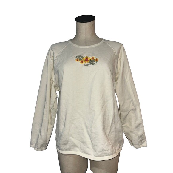 Crazy Shirts Tops - Crazy Shirts Hawaii Women’s Embroidered Sweatshirt Top size M Made in USA